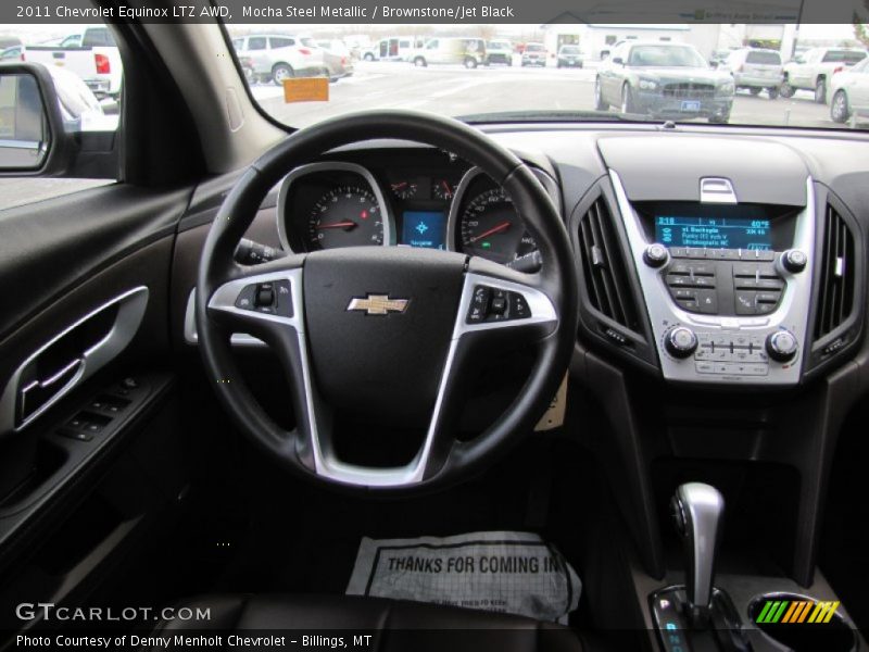 Mocha Steel Metallic / Brownstone/Jet Black 2011 Chevrolet Equinox LTZ AWD