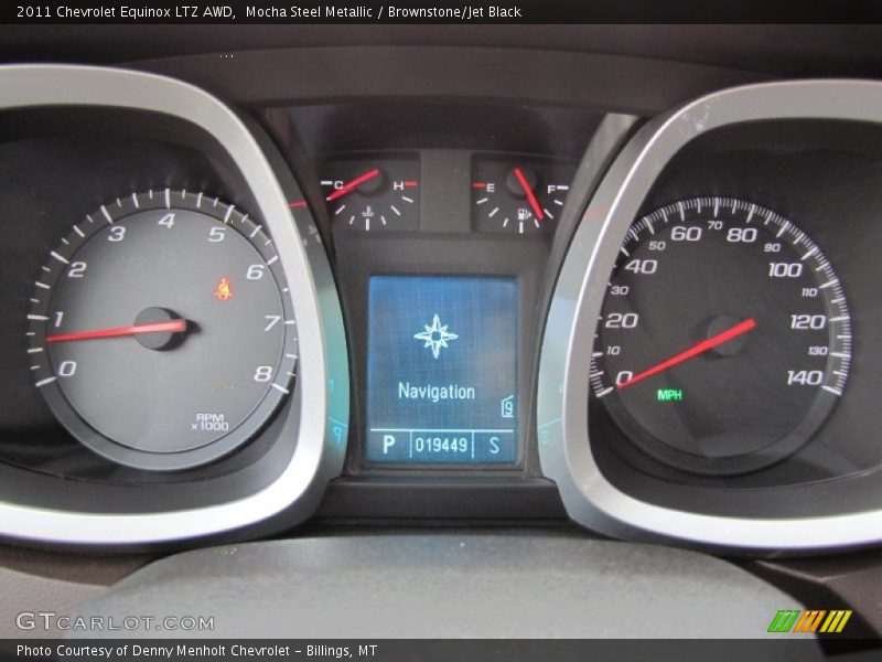 Mocha Steel Metallic / Brownstone/Jet Black 2011 Chevrolet Equinox LTZ AWD