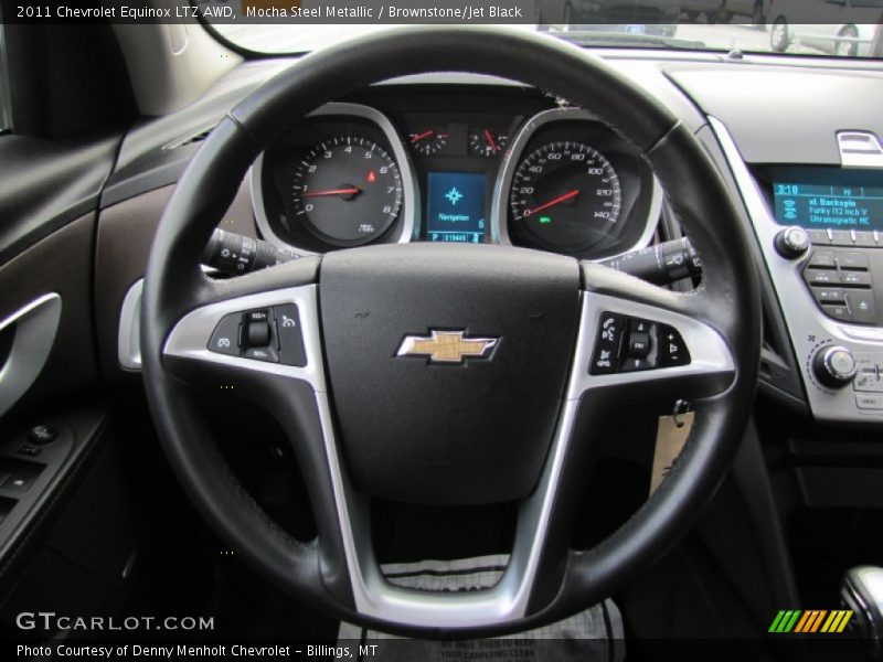 Mocha Steel Metallic / Brownstone/Jet Black 2011 Chevrolet Equinox LTZ AWD