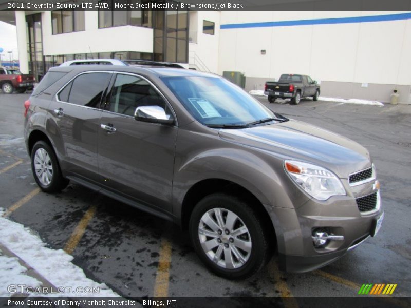 Mocha Steel Metallic / Brownstone/Jet Black 2011 Chevrolet Equinox LTZ AWD