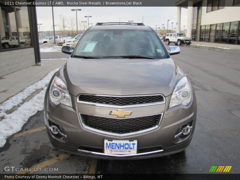 Mocha Steel Metallic / Brownstone/Jet Black 2011 Chevrolet Equinox LTZ AWD