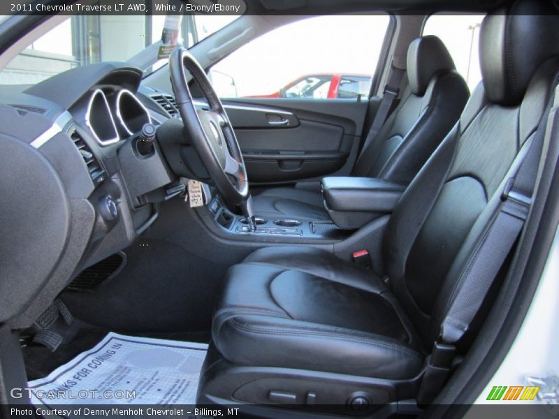 White / Ebony/Ebony 2011 Chevrolet Traverse LT AWD