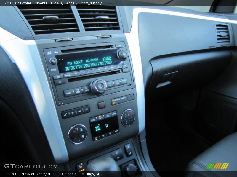 White / Ebony/Ebony 2011 Chevrolet Traverse LT AWD