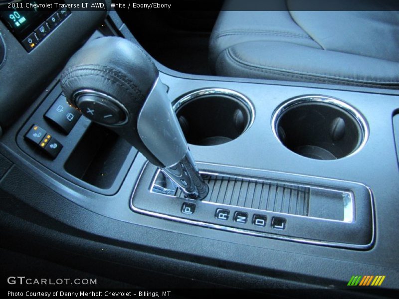 White / Ebony/Ebony 2011 Chevrolet Traverse LT AWD