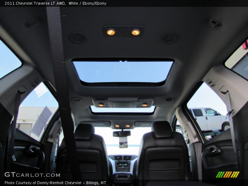 White / Ebony/Ebony 2011 Chevrolet Traverse LT AWD