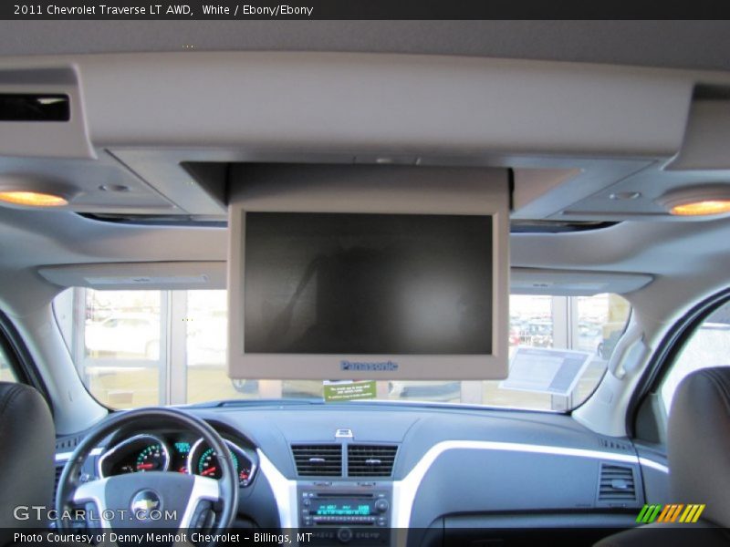 White / Ebony/Ebony 2011 Chevrolet Traverse LT AWD