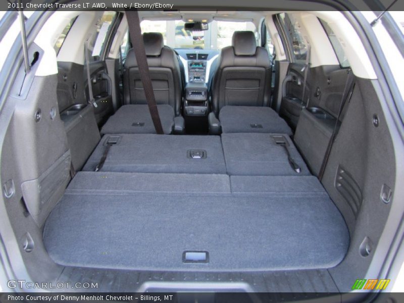 White / Ebony/Ebony 2011 Chevrolet Traverse LT AWD