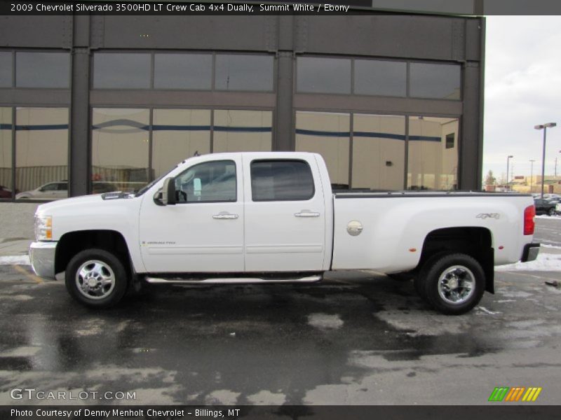 Summit White / Ebony 2009 Chevrolet Silverado 3500HD LT Crew Cab 4x4 Dually