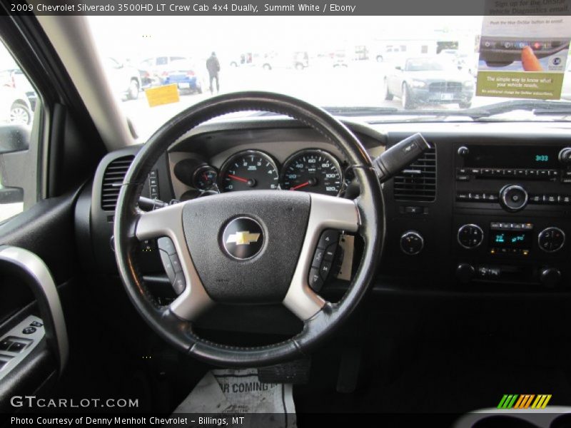 Summit White / Ebony 2009 Chevrolet Silverado 3500HD LT Crew Cab 4x4 Dually
