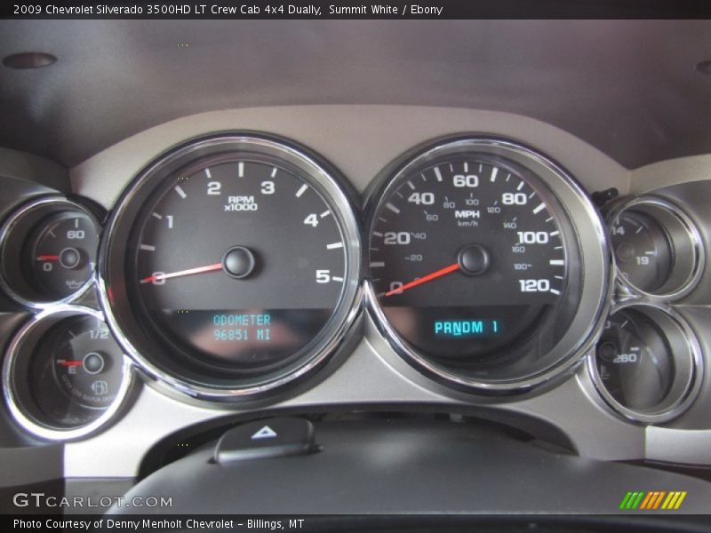 Summit White / Ebony 2009 Chevrolet Silverado 3500HD LT Crew Cab 4x4 Dually