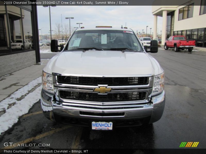 Summit White / Ebony 2009 Chevrolet Silverado 3500HD LT Crew Cab 4x4 Dually