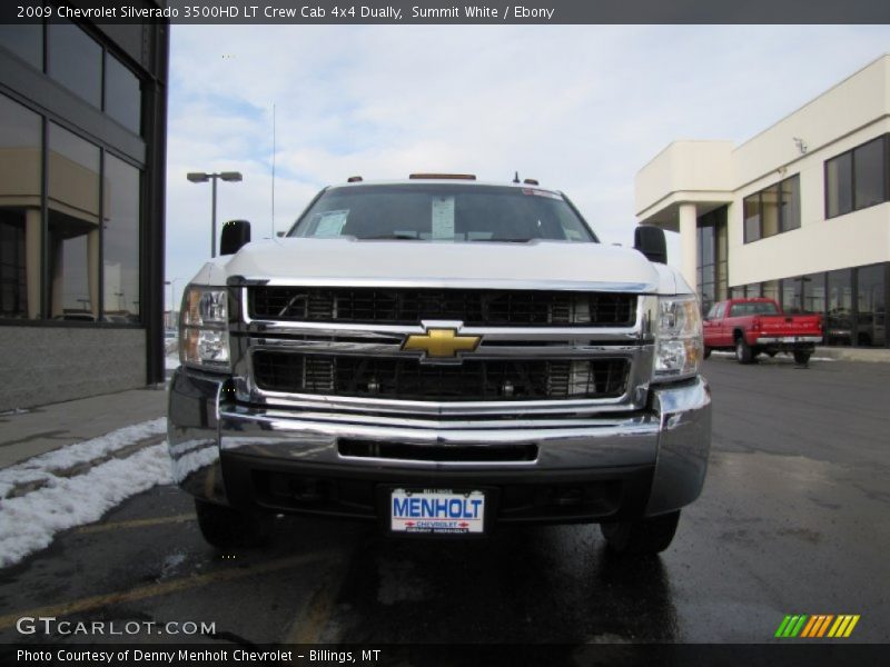 Summit White / Ebony 2009 Chevrolet Silverado 3500HD LT Crew Cab 4x4 Dually