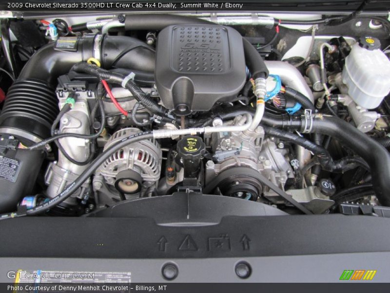 Summit White / Ebony 2009 Chevrolet Silverado 3500HD LT Crew Cab 4x4 Dually