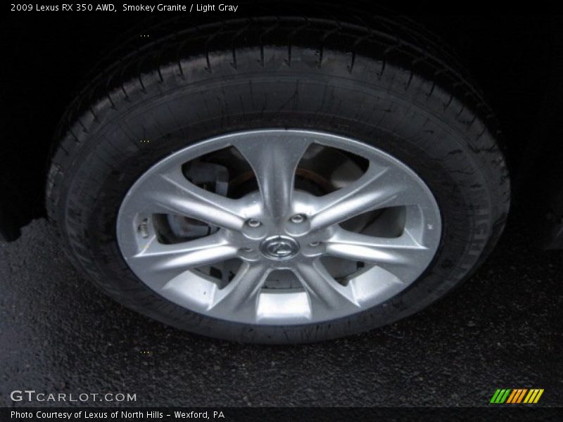 Smokey Granite / Light Gray 2009 Lexus RX 350 AWD
