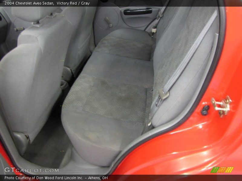 Victory Red / Gray 2004 Chevrolet Aveo Sedan