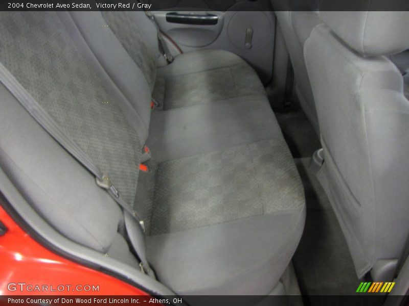 Victory Red / Gray 2004 Chevrolet Aveo Sedan