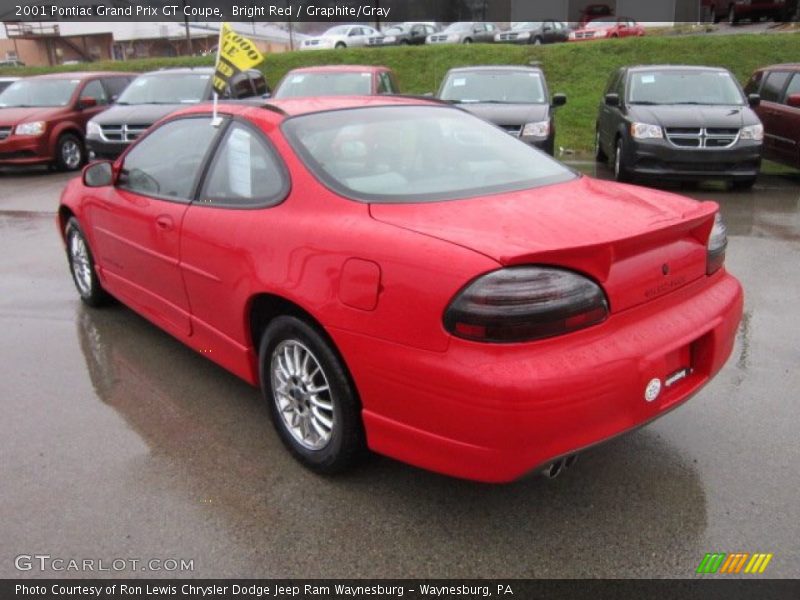 Bright Red / Graphite/Gray 2001 Pontiac Grand Prix GT Coupe