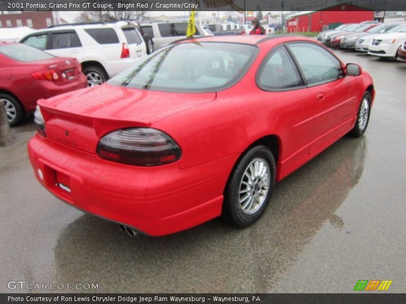 Bright Red / Graphite/Gray 2001 Pontiac Grand Prix GT Coupe