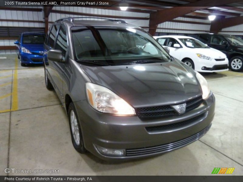 Phantom Gray Pearl / Stone 2005 Toyota Sienna XLE AWD