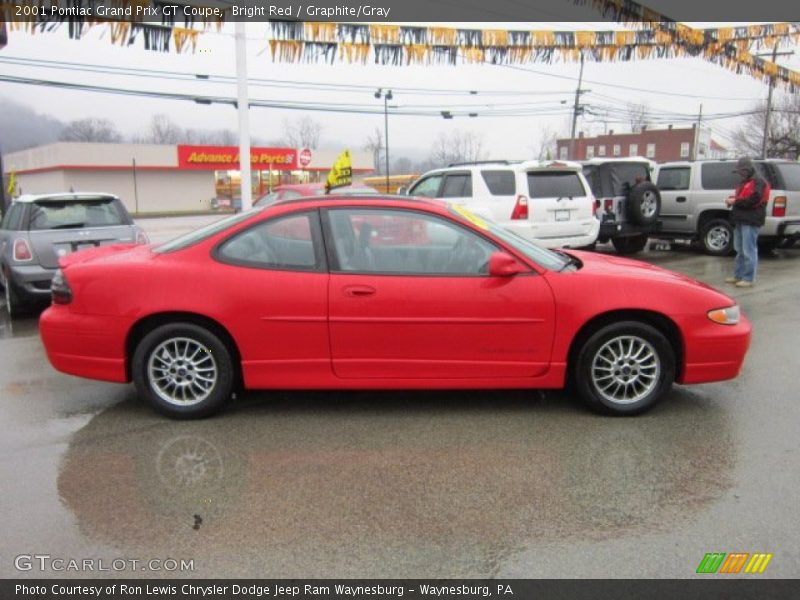 Bright Red / Graphite/Gray 2001 Pontiac Grand Prix GT Coupe