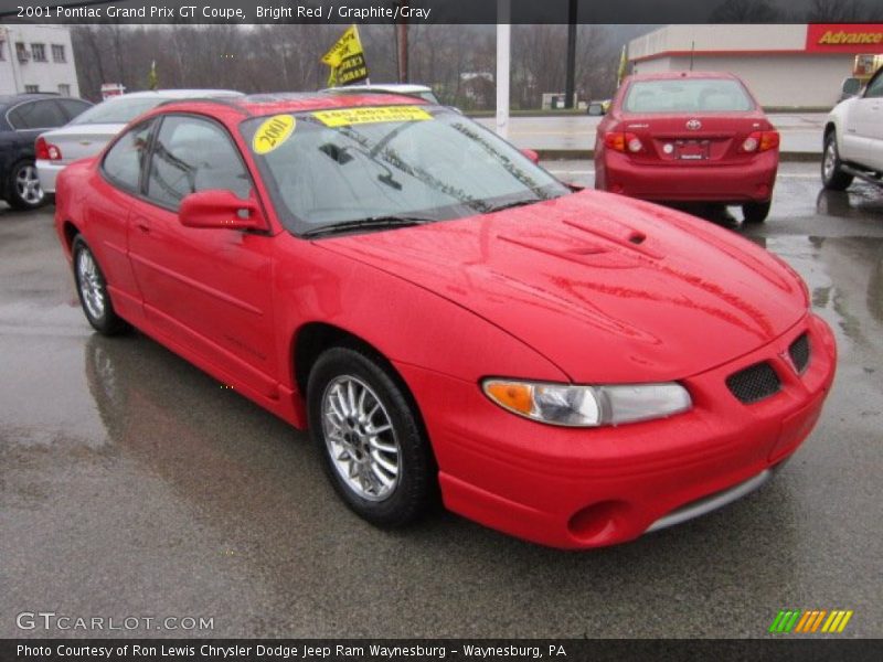 Bright Red / Graphite/Gray 2001 Pontiac Grand Prix GT Coupe