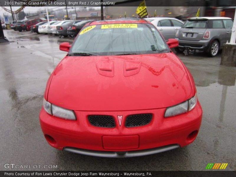 Bright Red / Graphite/Gray 2001 Pontiac Grand Prix GT Coupe