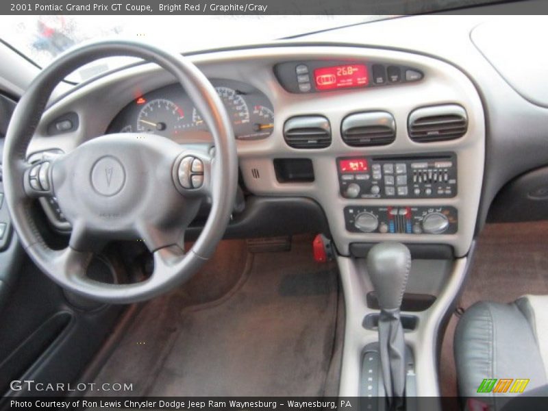 Bright Red / Graphite/Gray 2001 Pontiac Grand Prix GT Coupe