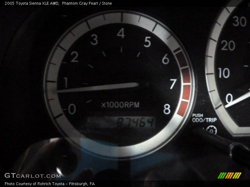 Phantom Gray Pearl / Stone 2005 Toyota Sienna XLE AWD