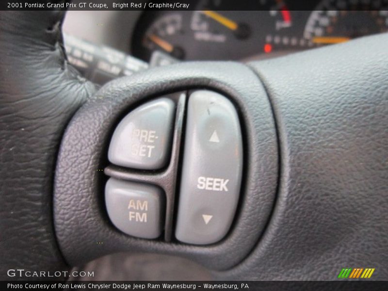 Bright Red / Graphite/Gray 2001 Pontiac Grand Prix GT Coupe