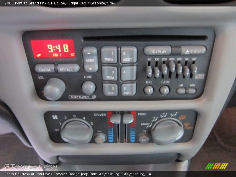 Controls of 2001 Grand Prix GT Coupe