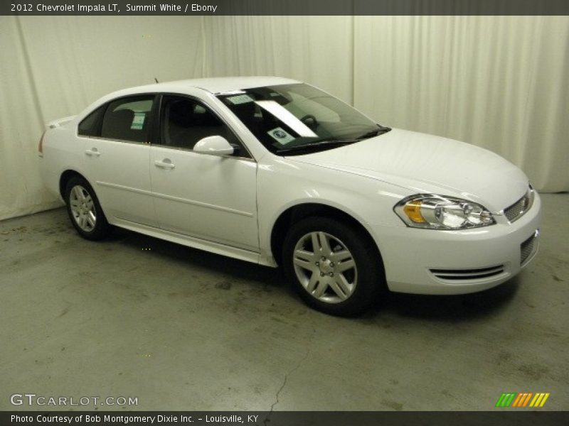 Summit White / Ebony 2012 Chevrolet Impala LT