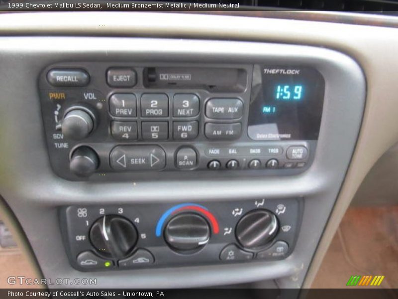 Audio System of 1999 Malibu LS Sedan