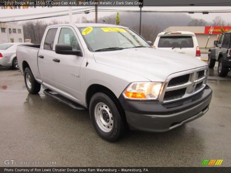 Bright Silver Metallic / Dark Slate Gray 2010 Dodge Ram 1500 ST Quad Cab 4x4