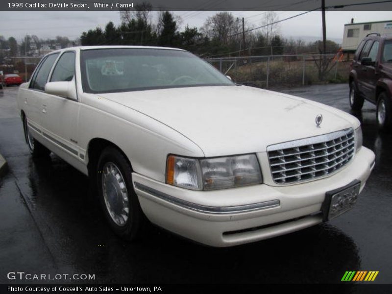 White / Camel 1998 Cadillac DeVille Sedan