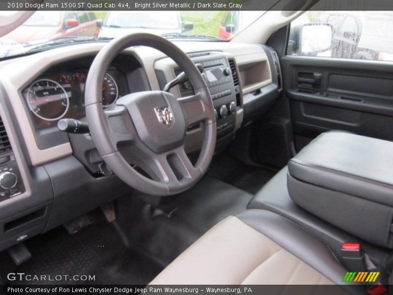 Bright Silver Metallic / Dark Slate Gray 2010 Dodge Ram 1500 ST Quad Cab 4x4