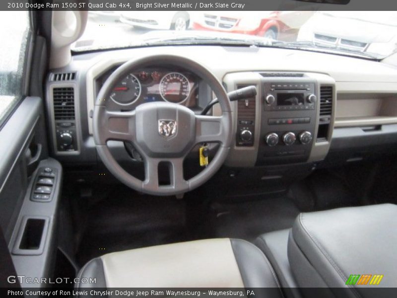 Bright Silver Metallic / Dark Slate Gray 2010 Dodge Ram 1500 ST Quad Cab 4x4