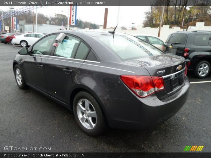 Taupe Gray Metallic / Jet Black Leather 2011 Chevrolet Cruze LT