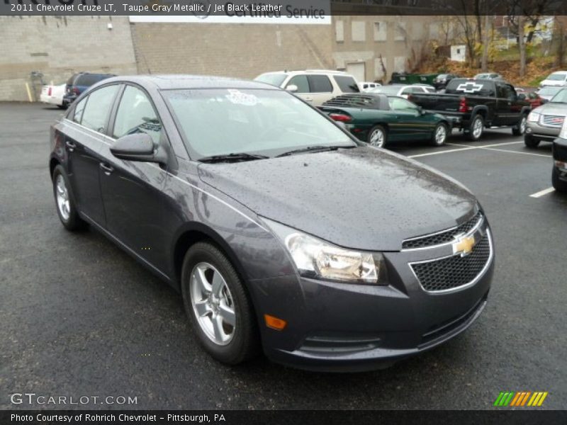 Taupe Gray Metallic / Jet Black Leather 2011 Chevrolet Cruze LT