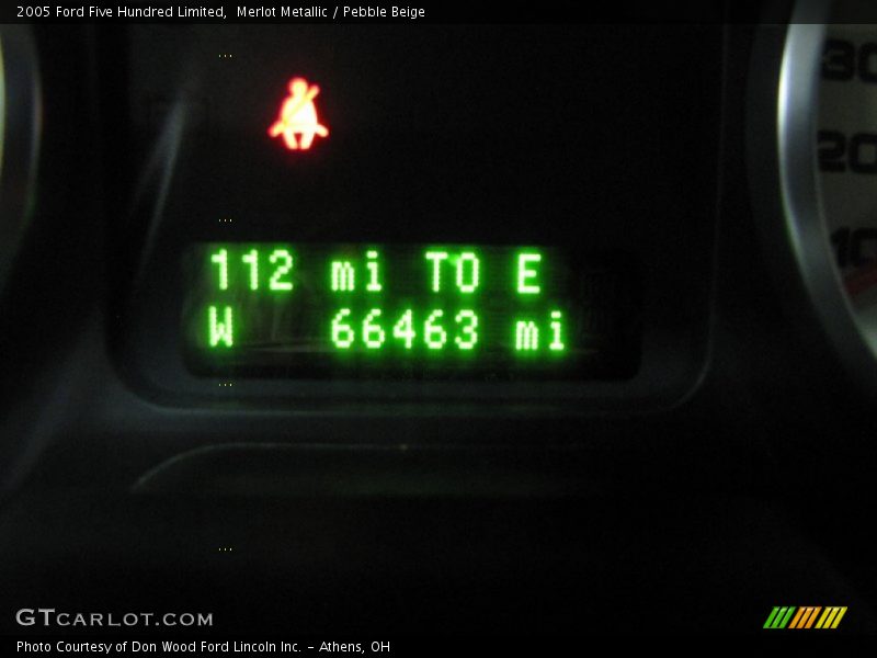 Merlot Metallic / Pebble Beige 2005 Ford Five Hundred Limited