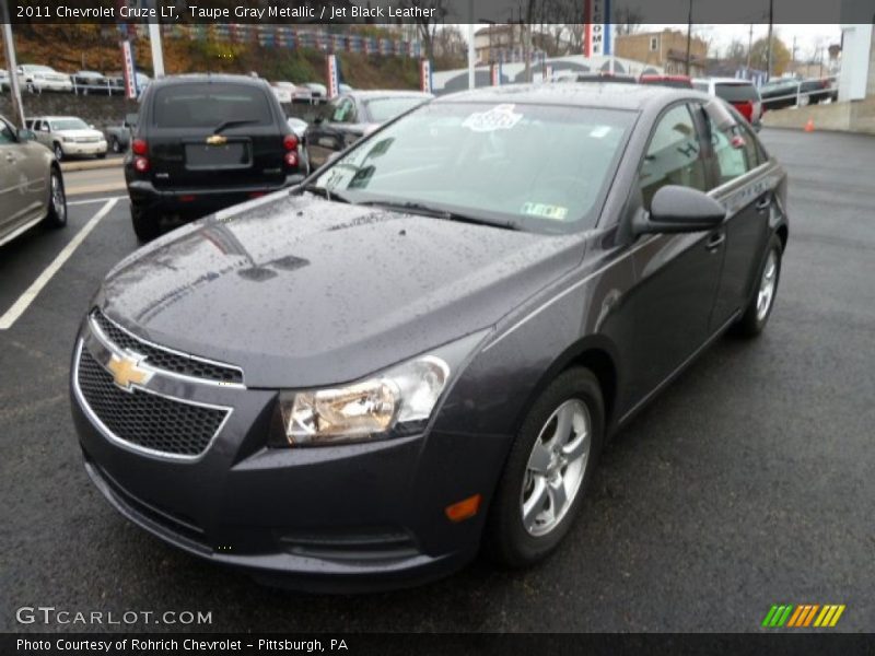 Taupe Gray Metallic / Jet Black Leather 2011 Chevrolet Cruze LT