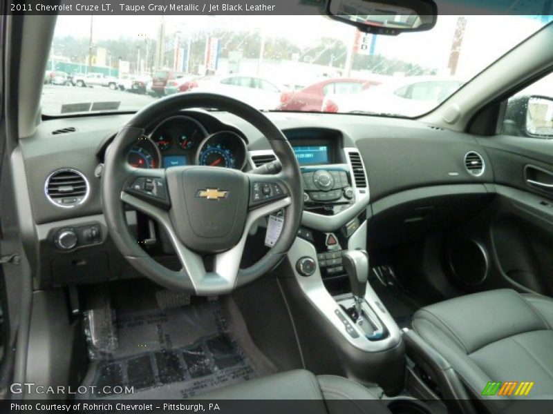Taupe Gray Metallic / Jet Black Leather 2011 Chevrolet Cruze LT