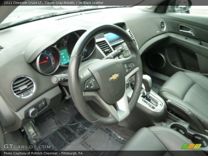 Taupe Gray Metallic / Jet Black Leather 2011 Chevrolet Cruze LT