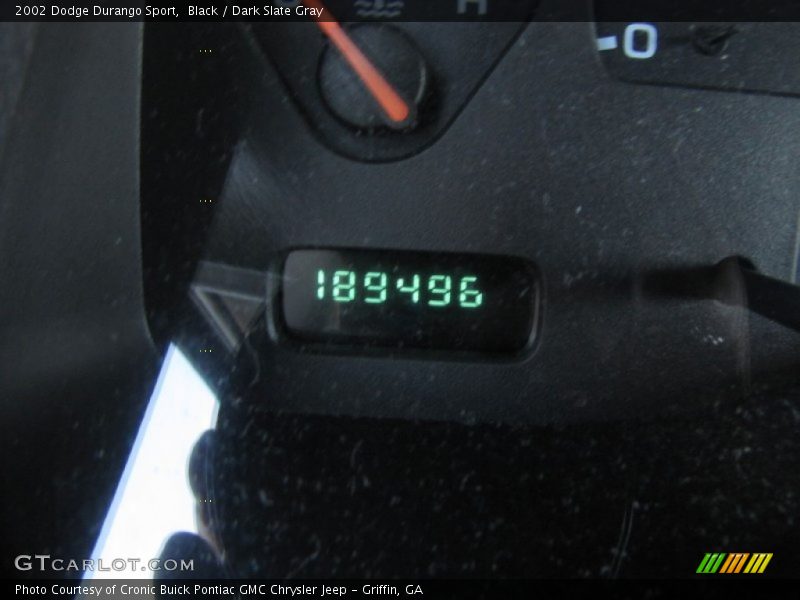 Black / Dark Slate Gray 2002 Dodge Durango Sport
