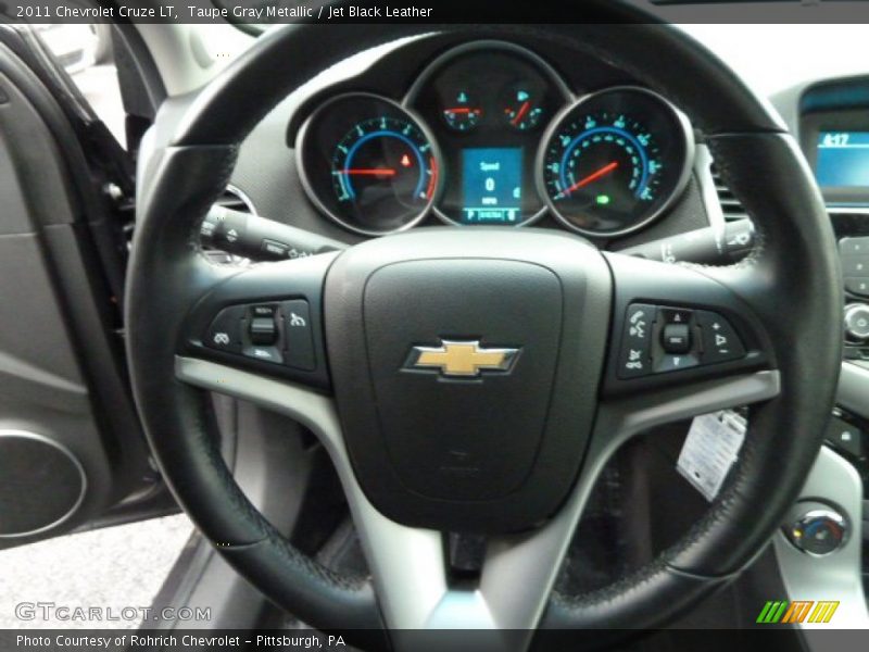 Taupe Gray Metallic / Jet Black Leather 2011 Chevrolet Cruze LT