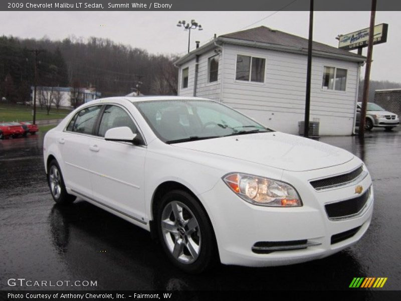 Summit White / Ebony 2009 Chevrolet Malibu LT Sedan