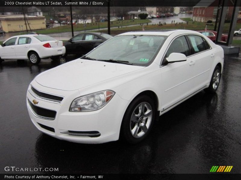 Summit White / Ebony 2009 Chevrolet Malibu LT Sedan