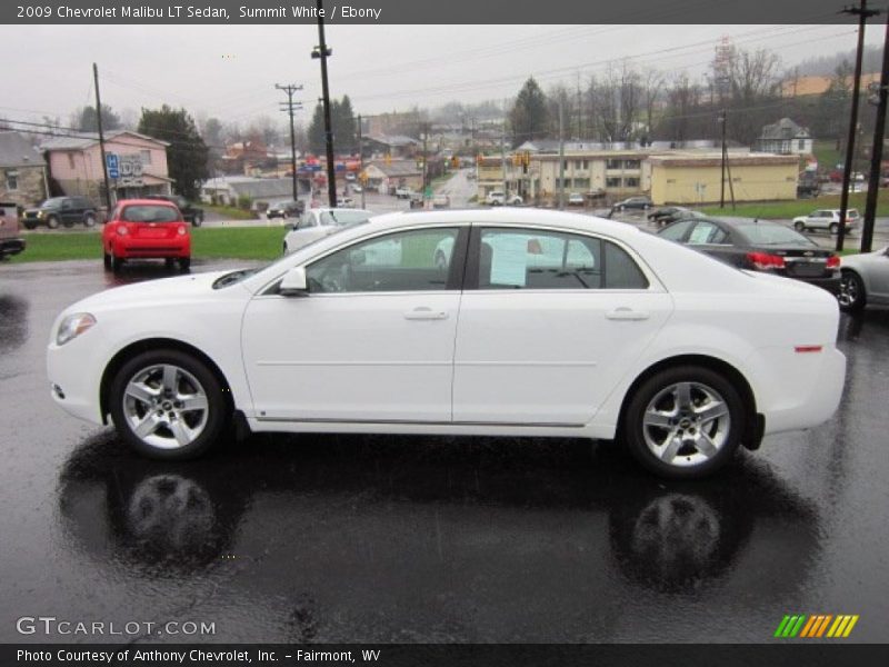 Summit White / Ebony 2009 Chevrolet Malibu LT Sedan