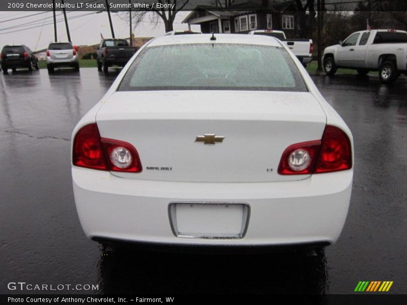 Summit White / Ebony 2009 Chevrolet Malibu LT Sedan