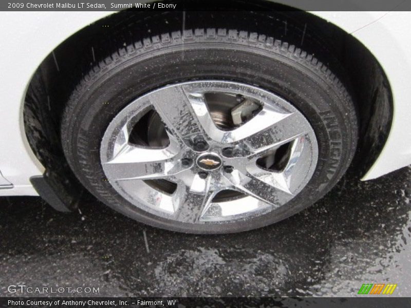 Summit White / Ebony 2009 Chevrolet Malibu LT Sedan