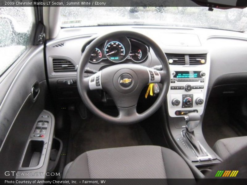 Summit White / Ebony 2009 Chevrolet Malibu LT Sedan